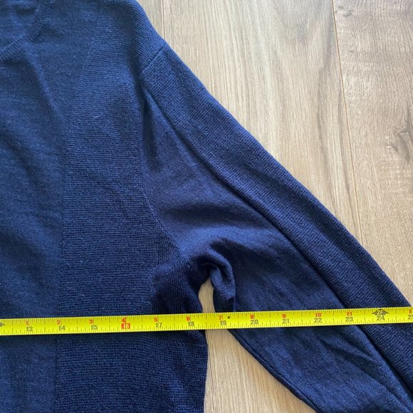 Strellson Navy "Extra Fine Merino" Wool Sweater - Picture 4 of 12